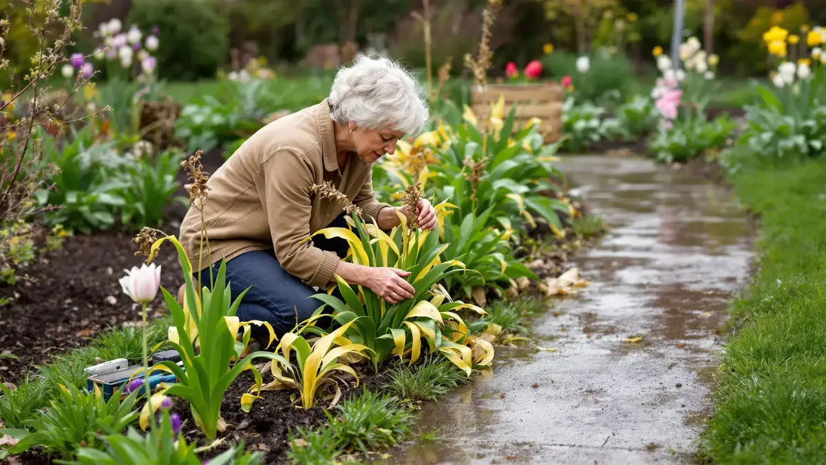 Deskundigen zijn het erover eens dat het laten staan van bolbloemen in de grond na de bloei risico’s met zich meebrengt omdat het hun achteruitgang kan bevorderen en de hergroei kan schaden
