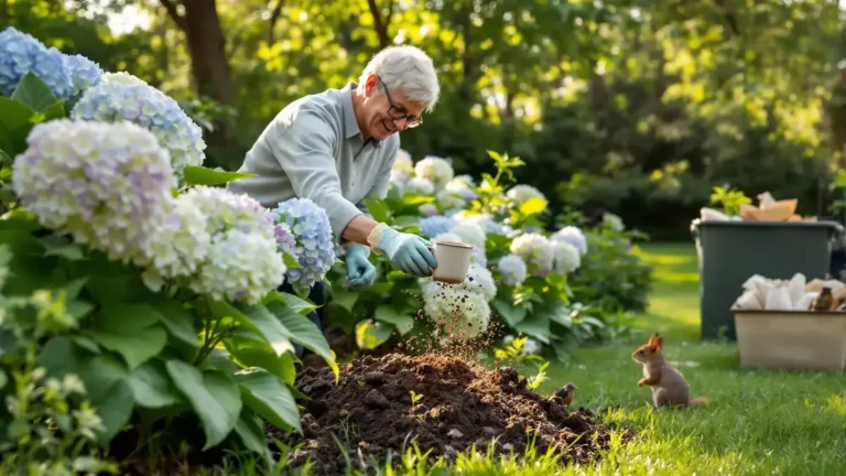 Experts waarschuwen: wie ontbijtresten in de tuin gooit kan zijn reuzenhortensia’s beschadigen en ongedierte aantrekken